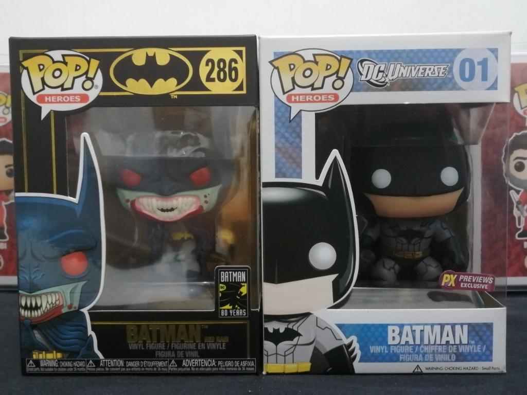 FUNKO POP BATMAN 4 RED RAIN & BATMAN NEW 52 SUIT PX! FOR SALE ONLY!,  Hobbies & Toys, Toys & Games on Carousell