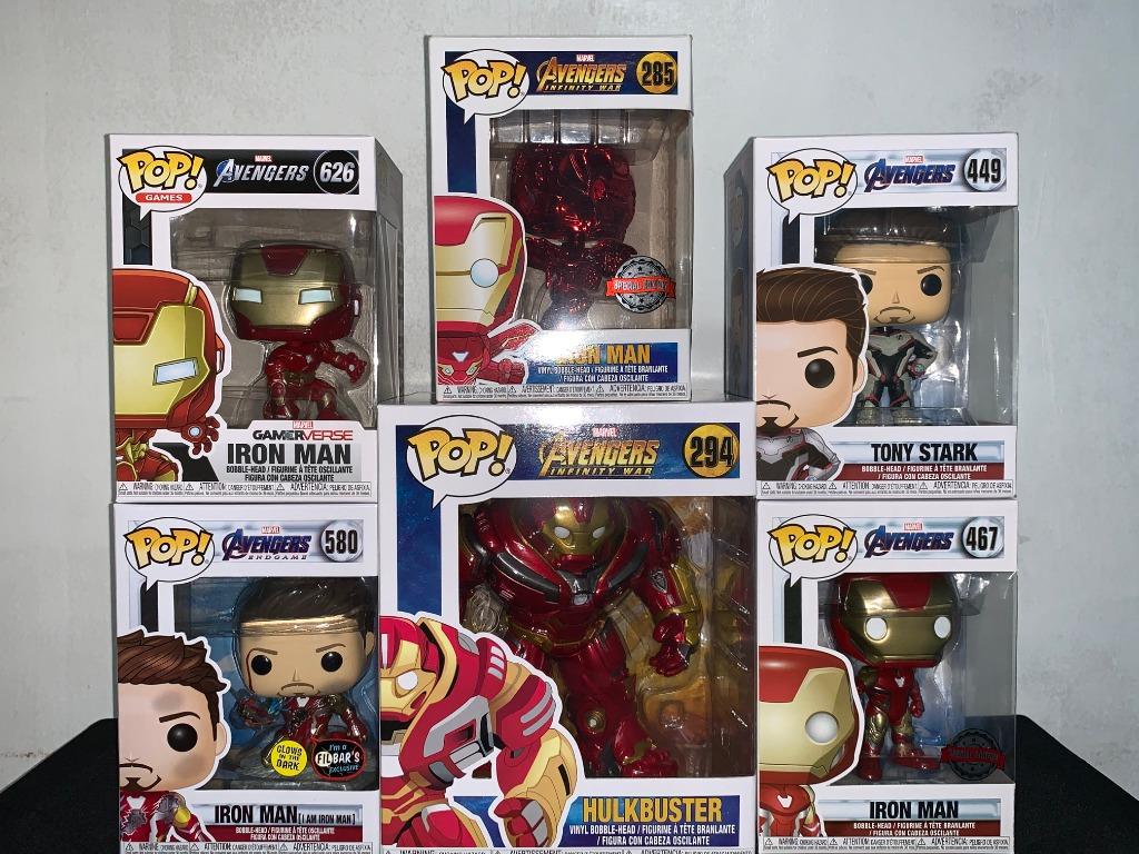 Funko Pop Iron Man And Hulkbuster Set Hobbies Toys Toys Games On Carousell