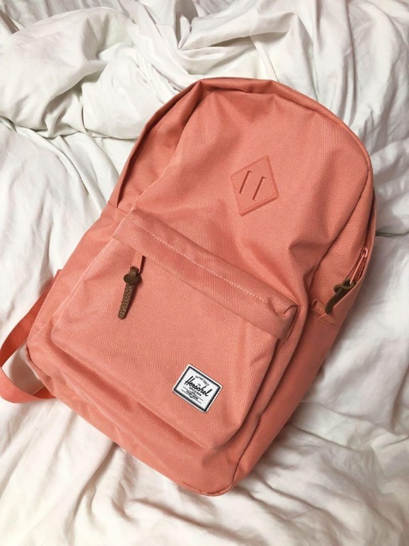 Herschel Pink Heritage Backpack Women s Fashion Bags Wallets Backpacks on Carousell