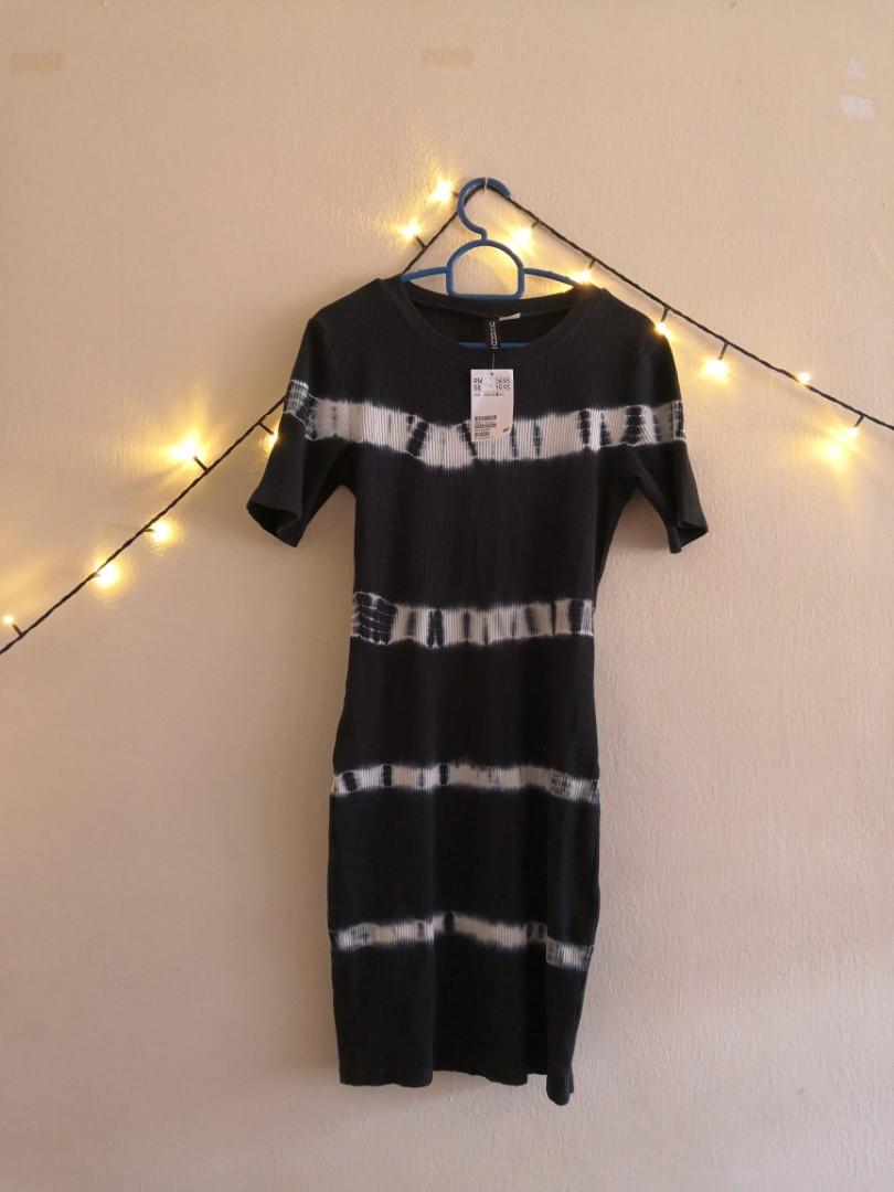 h&m tie dye dress