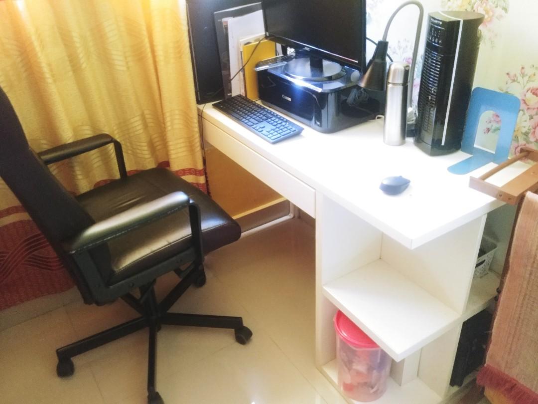 Ikea Chair Work Table Home Furniture Furniture On Carousell
