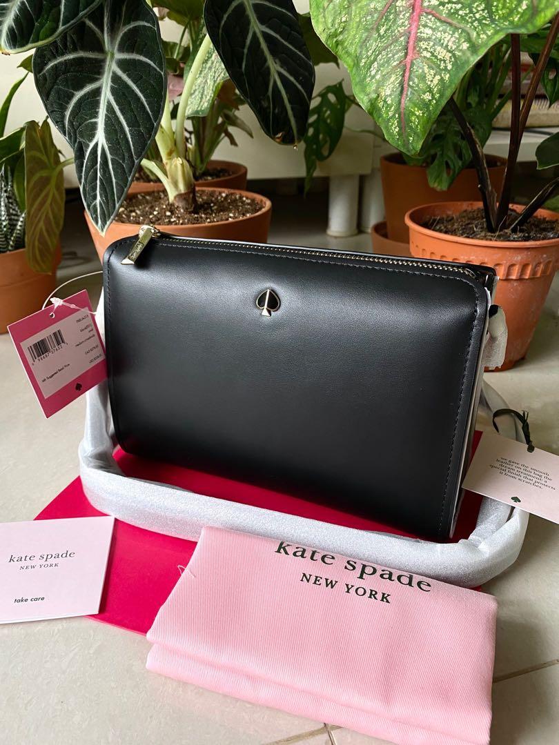 INSTOCK Kate Spade Andi Medium Convertible Crossbody Slingbag Detachable Clutch Pouch Black Women s Fashion Bags Wallets Cross body Bags on Carousell