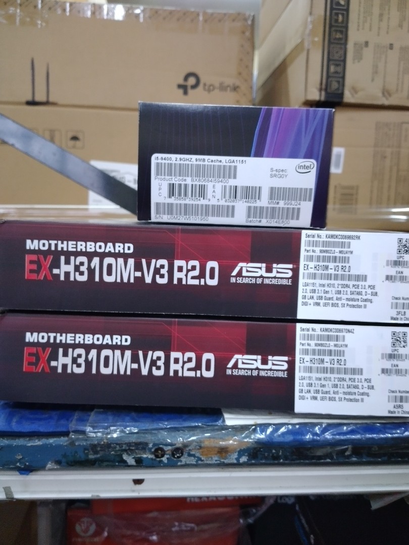 Intel Core I5 9400 With Bundle Asus Motherboard Ex H310m V3 R2 0 Electronics Computer Parts Accessories On Carousell