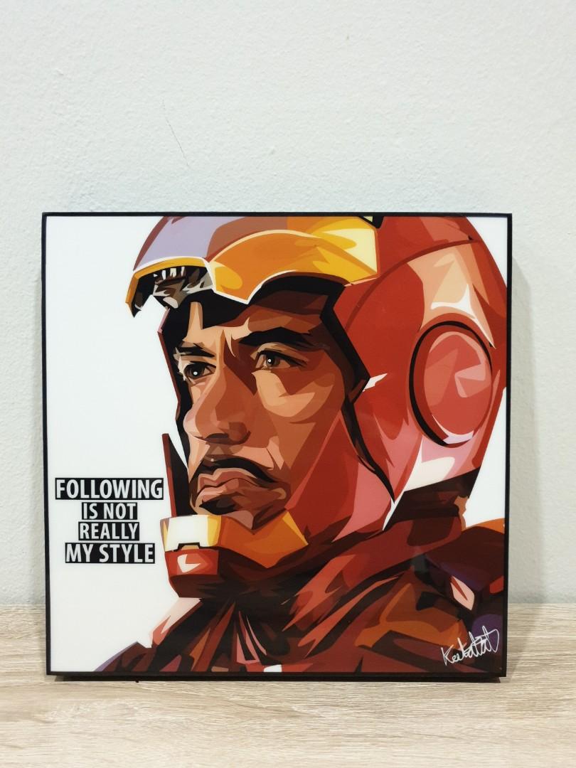 Iron Man Tony Stark Small Popart Poster, Hobbies & Toys, Stationery &  Craft, Art & Prints On Carousell