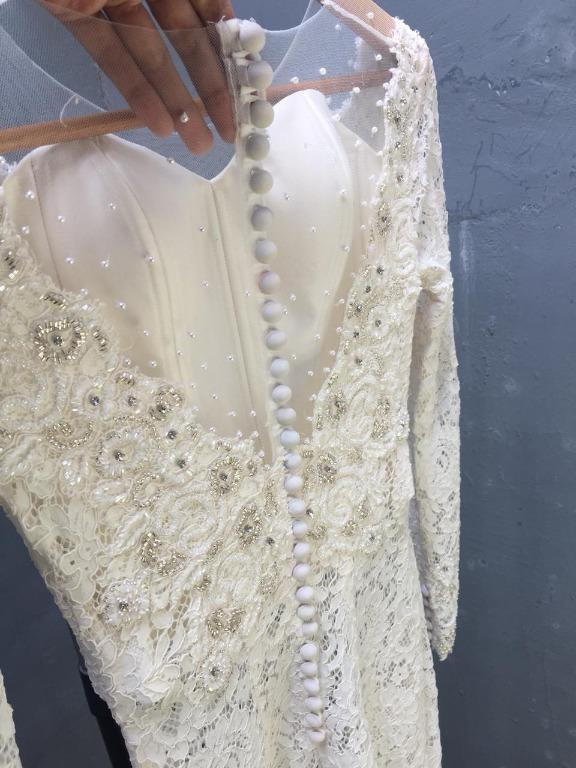 Kebaya Wedding Kebaya Nikah Kebaya Pengantin Batak Kebaya Payet Fesyen Wanita Pakaian Wanita Lainnya Di Carousell