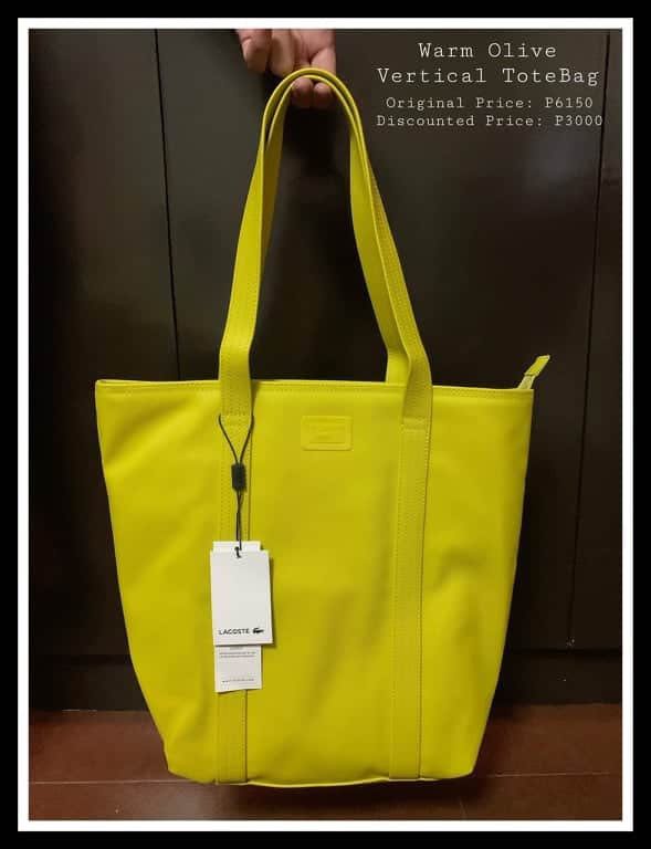 lacoste vertical tote bag price philippines