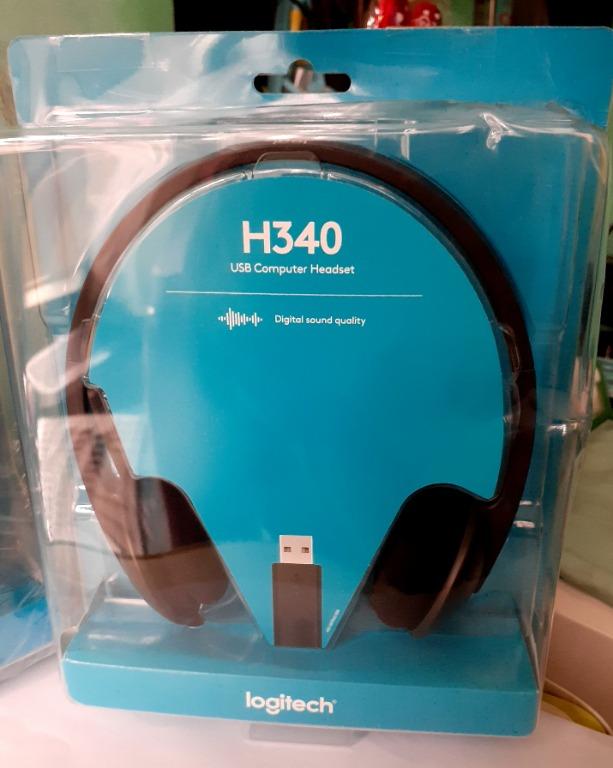 logitech h340 mute button