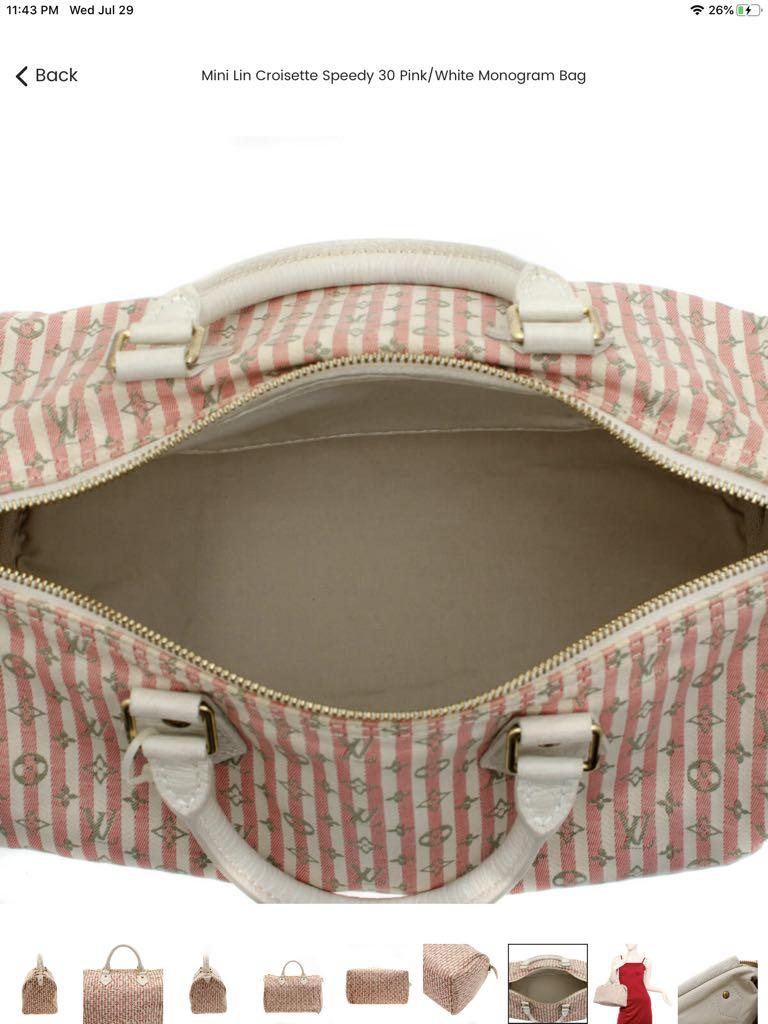 Speedy 30 Mini Lin Croisette – Keeks Designer Handbags