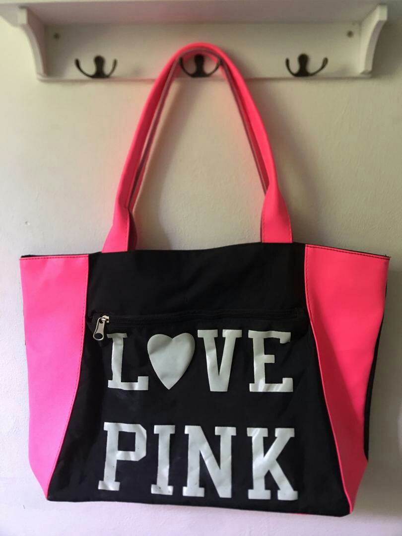love pink tote bag