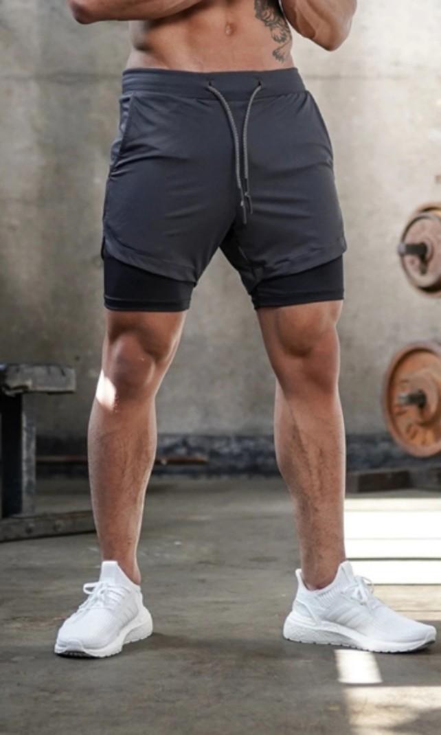 Men's sports shorts with inner tights (brand new), Women's Fashion,  Activewear on Carousell