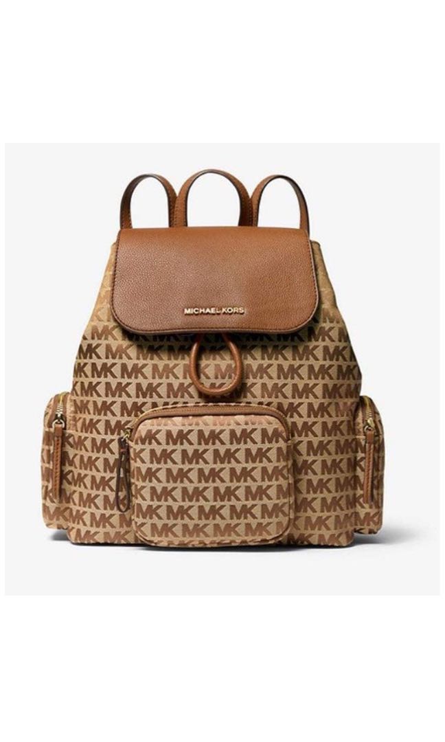michael kors brown backpack