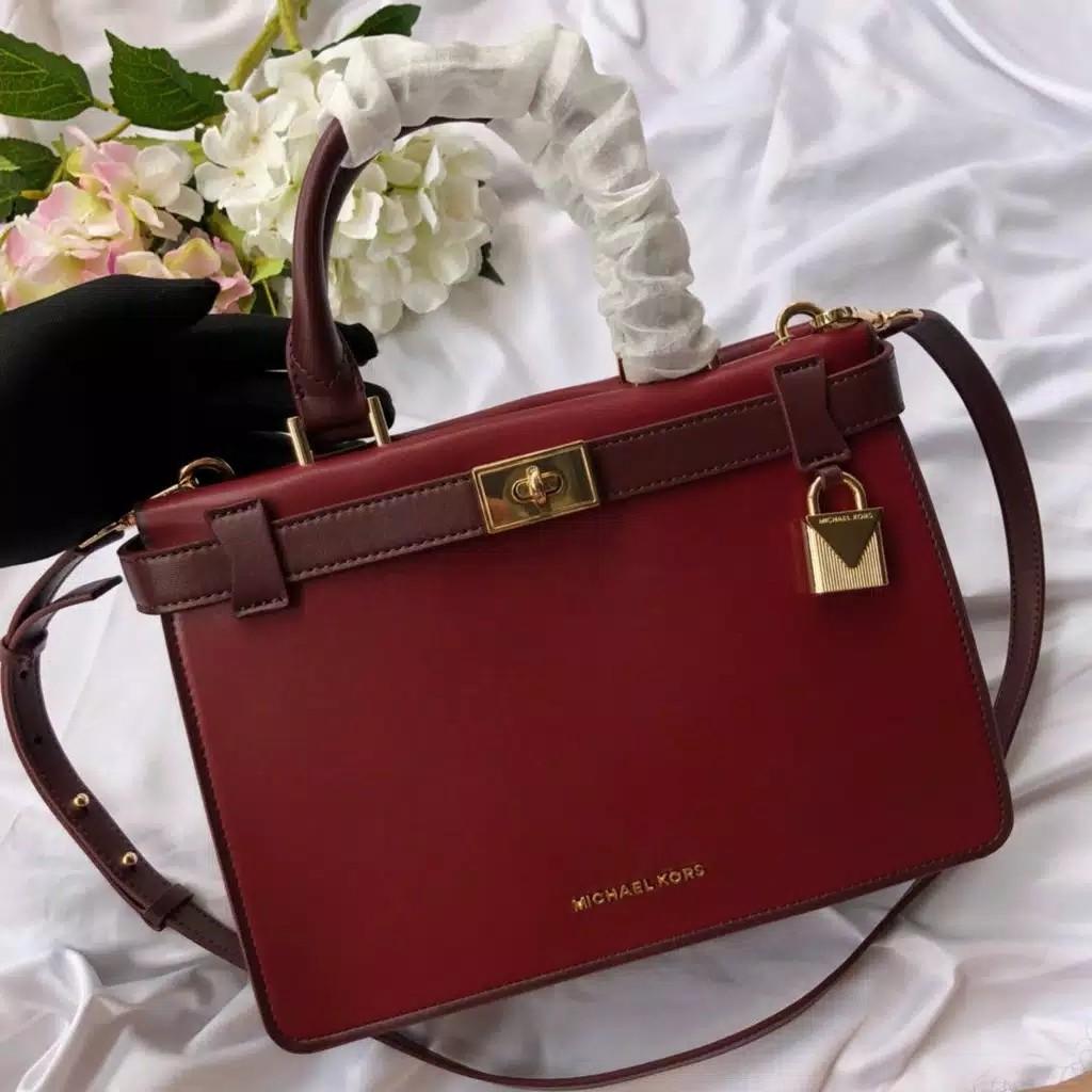 Michael Kors Tatiana napa leather briefcase bag Original Factory Outlet