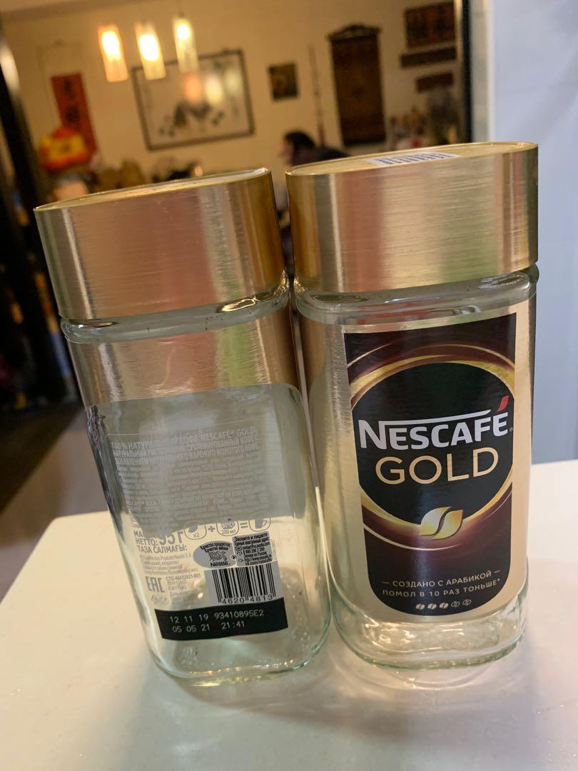Nescafe Gold empty glass jars, Everything Else on Carousell