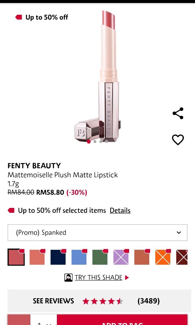 Spanked fenty lipstick outlet
