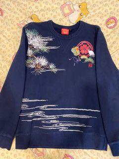🙇🏻‍♂️出清！日本藍nippon blue 保證正品 靛藍仙鶴大學T