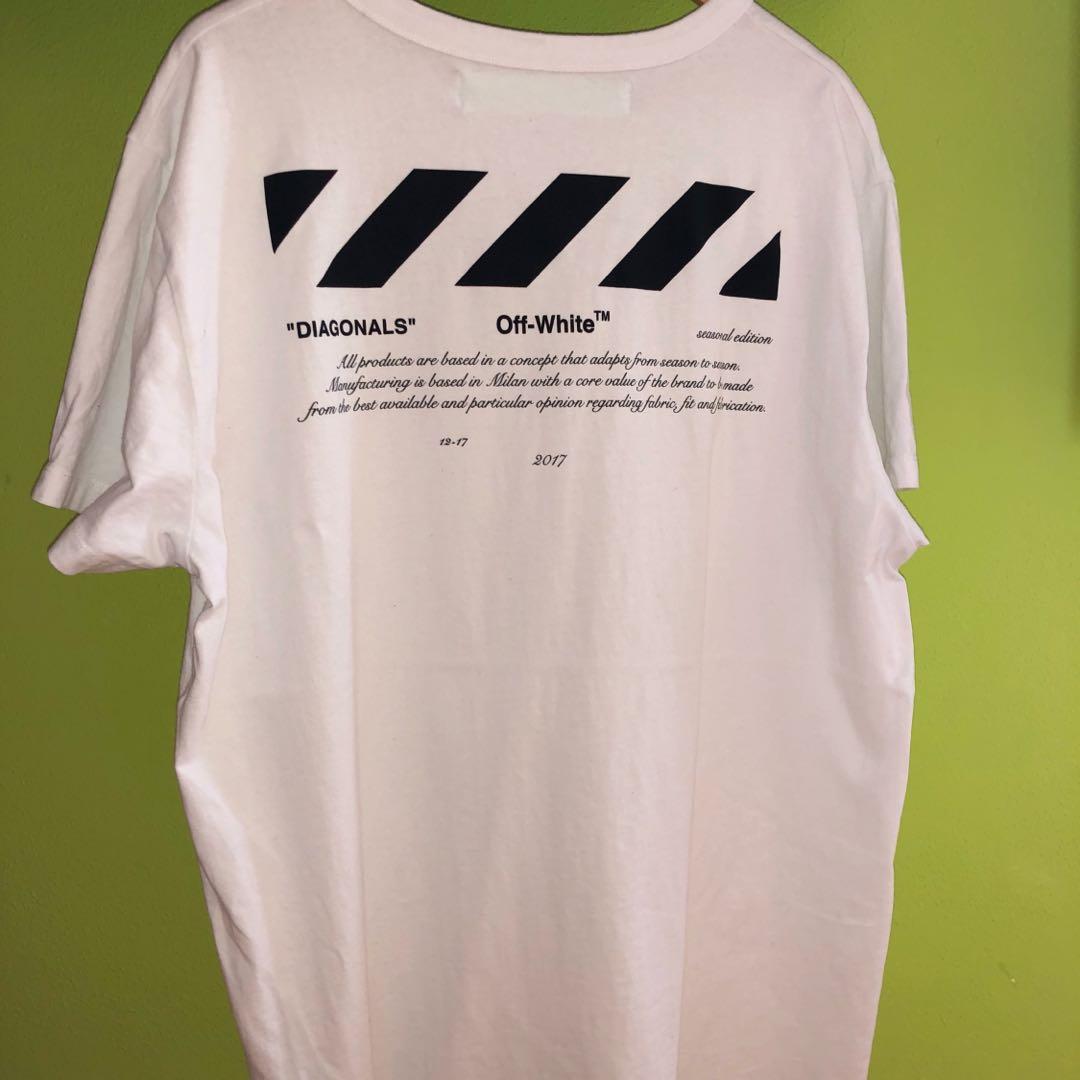off white 01 diagonal tee