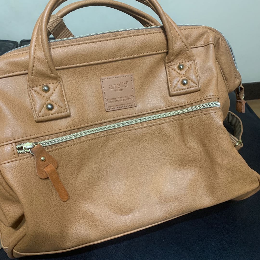 Original Anello Boston PU Bag Crossbody Bag for Woman Fashion Commuter Sling  Bags Retro Clasp Shoulder bag