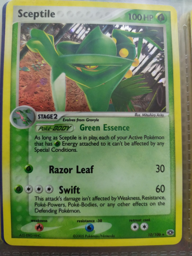 Pokemon Card Sceptile Holo Toys Games Board Games Cards On Carousell