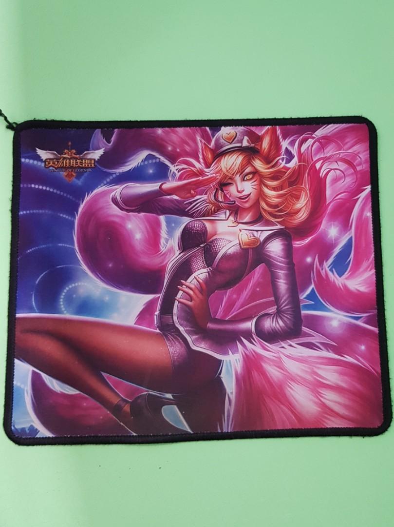 Popstar Ahri Lol Mouse Pad Toys Games Video Gaming Gaming Accessories On Carousell - roblox ahri free robux on phone no verification