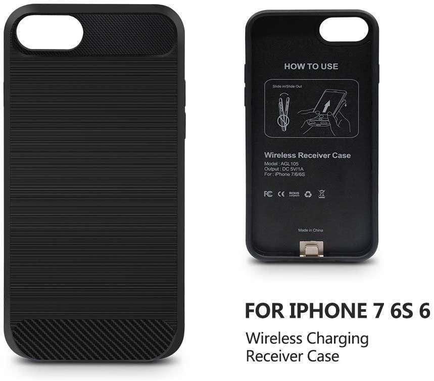 Qi Wireless Charging Case for iPhone 7/6(Not Battery), ANGELIOX