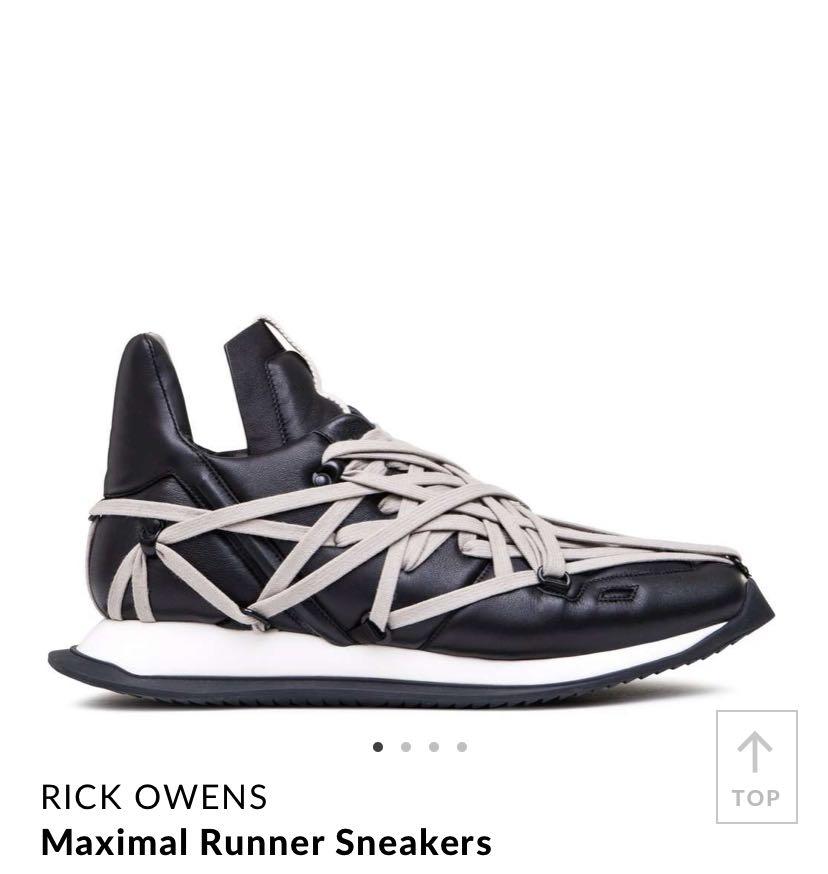 Rick Owens Maximal Runner, Men's Fashion, Footwear, Sneakers on Carousell