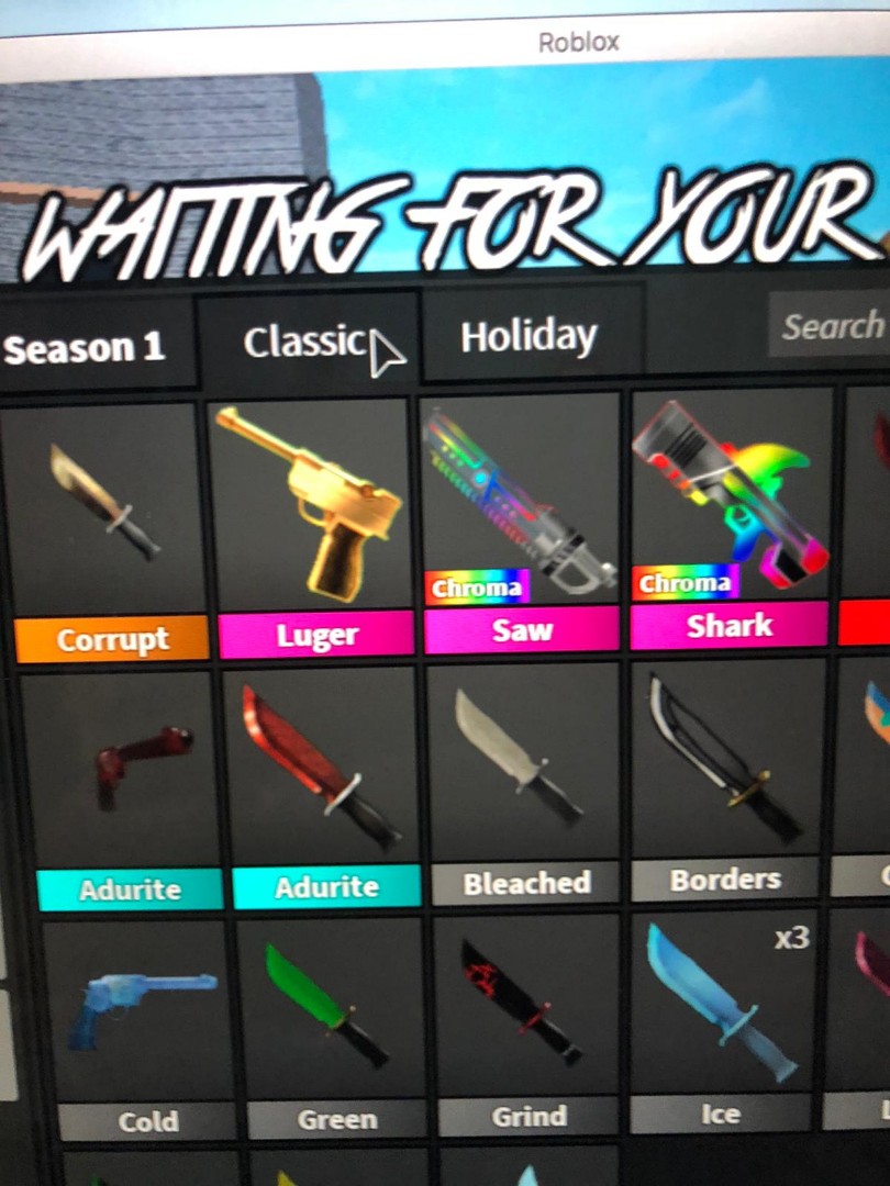 Roblox Godly Toys Games Video Gaming Video Games On Carousell - roblox murderer mystery 2 corrupt knife robux e gift card