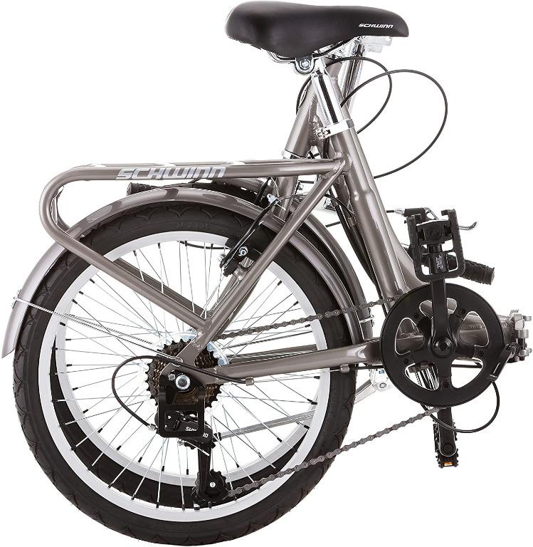 Schwinn Loop Adult Folding Bicycle, 20Inch Wheels, 7Speed, Sports