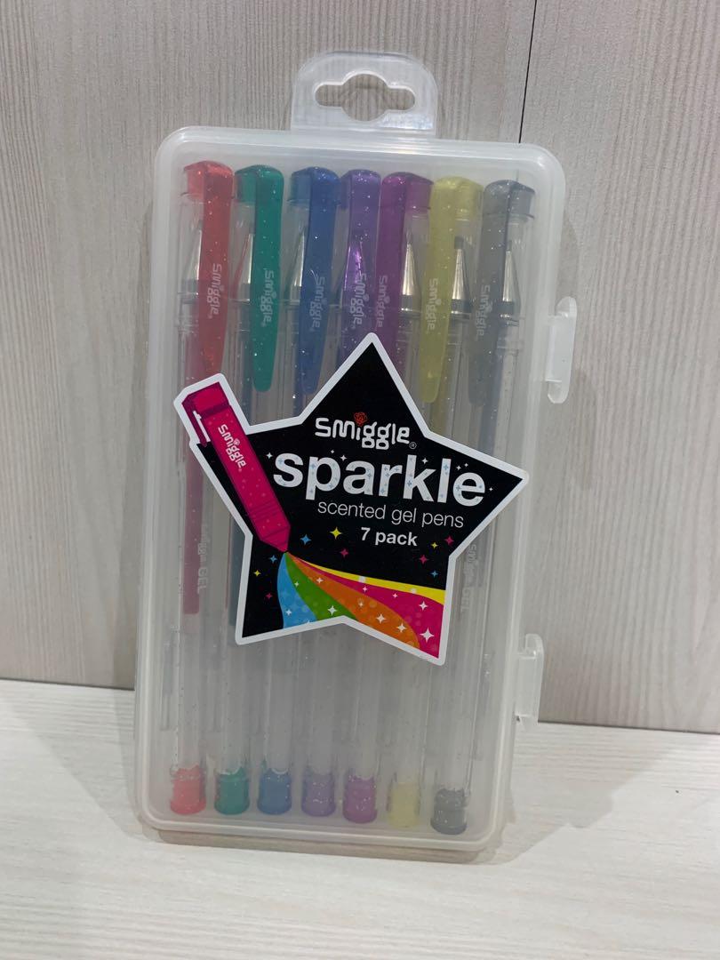 Smiggle sparkle gel pens, Hobbies & Toys, Stationery & Craft