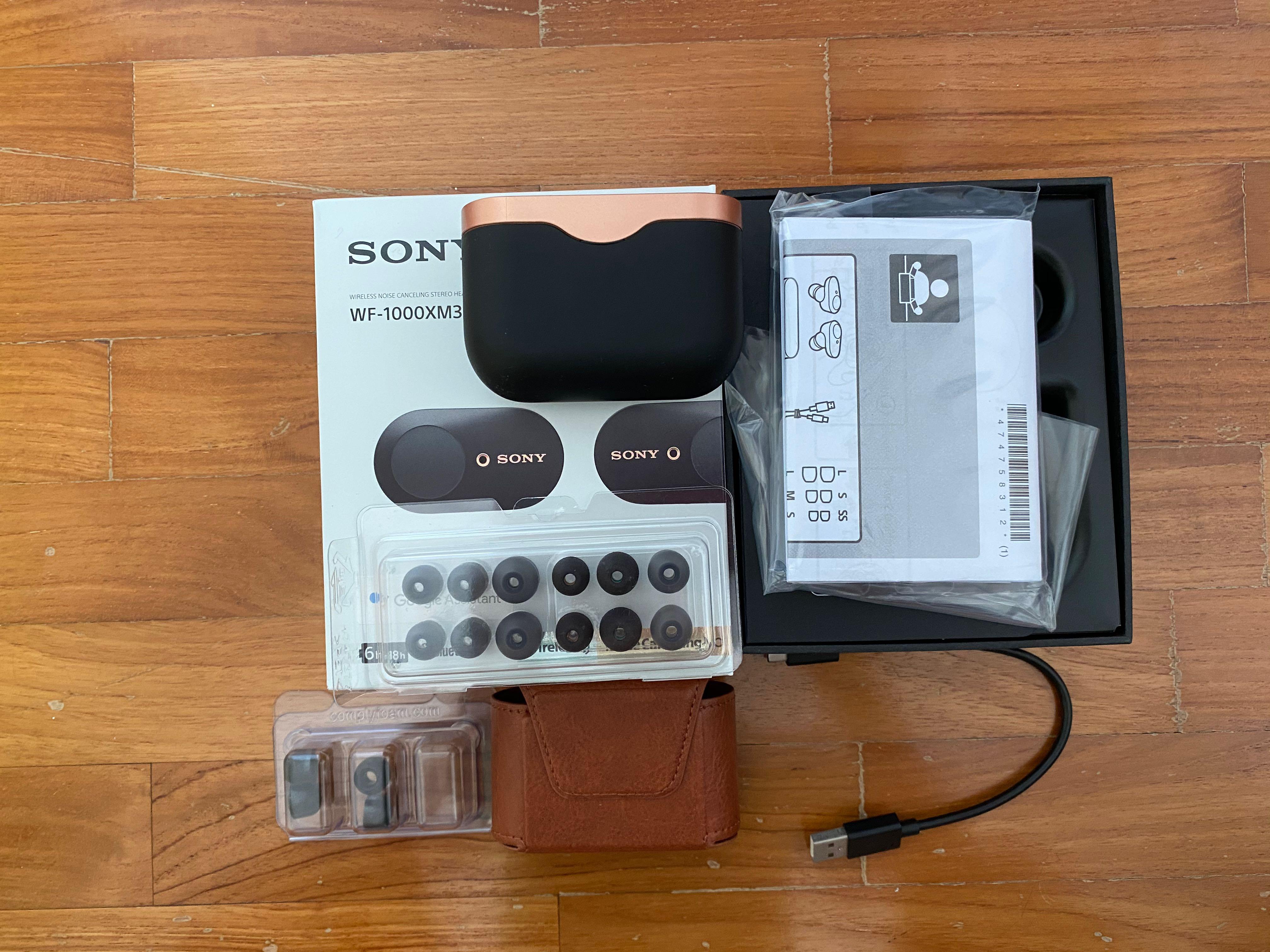 Sony Wf 1000xm3 W Bn Charging Case 2x Comply Foam Ear Tips Electronics Audio On Carousell