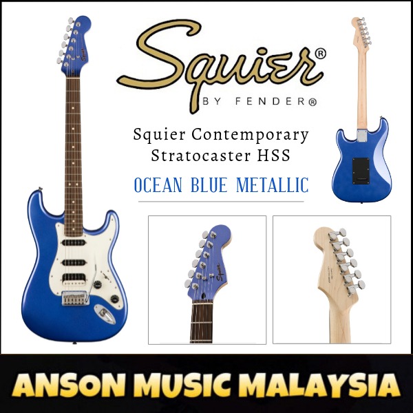 Squier contemporary stratocaster hss discount ocean blue metallic