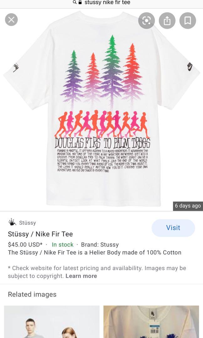 stussy nike fir tee