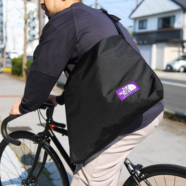 North face purple discount label shoulder bag
