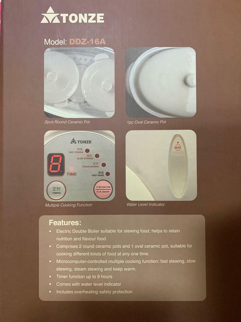 Tonze Double Boiler, Home Appliances, Kitchenware on Carousell