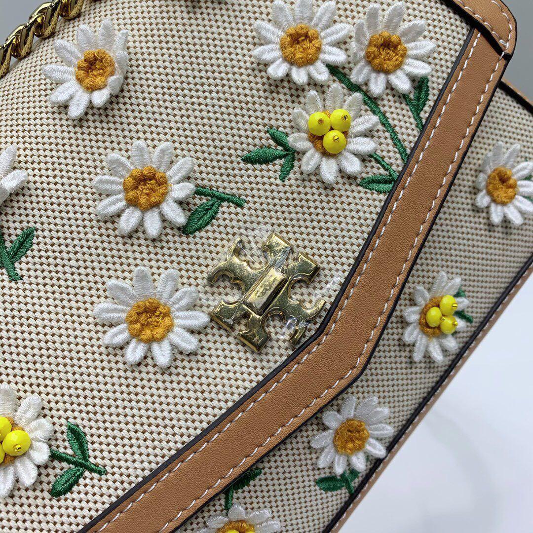 Tory Burch Kira Canvas Appliqu TOP Handle