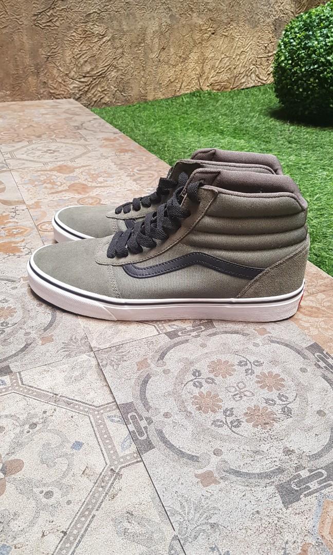 Vans ward hi suede canvas cheap