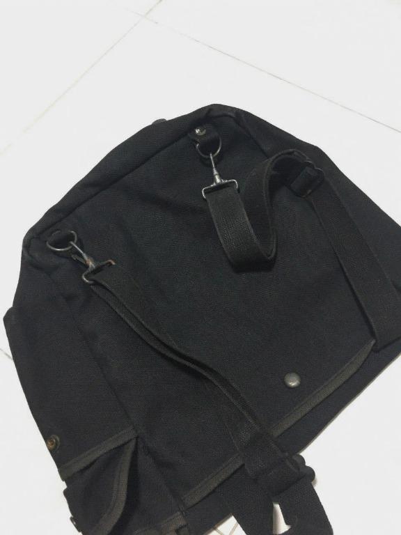 Vintage Canvas Black Army Backpack, Men's Fashion, Bags, Backpacks on Carousell