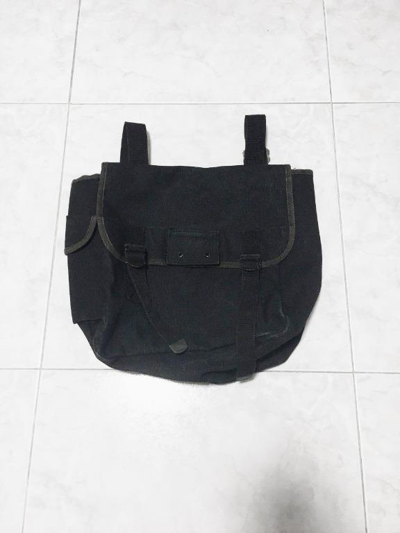 Vintage Canvas Black Army Backpack, Men's Fashion, Bags, Backpacks on Carousell