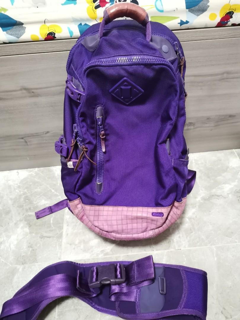 Visvim 20l backpack purple 山下紫2009ss, 男裝, 袋, 腰袋、手提袋 