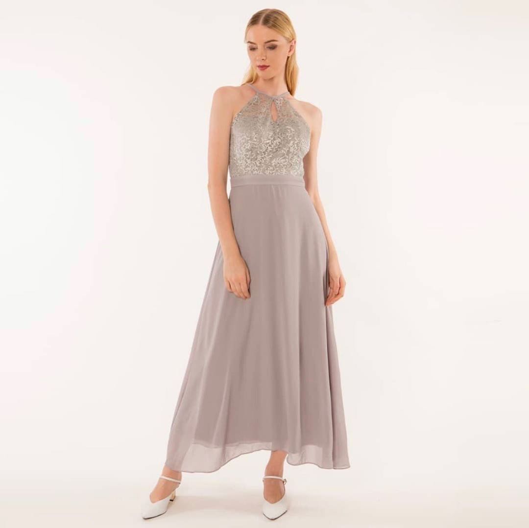 light grey maxi