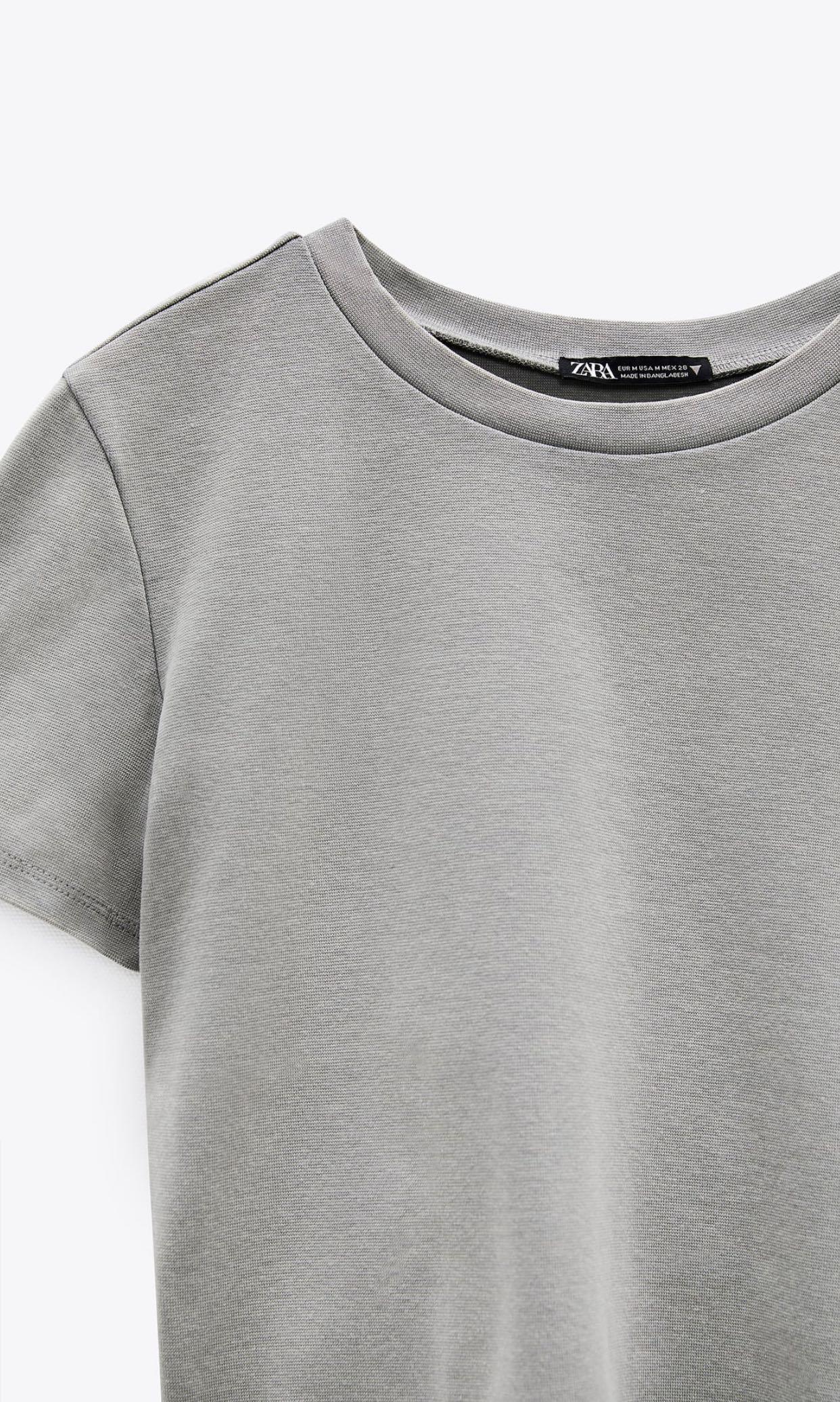 BNWT Zara grey crop top (Category: Sleeveless) located in Makati City. Submitted by madclutter (Listing ID 1024812057, Image 2). Description: .