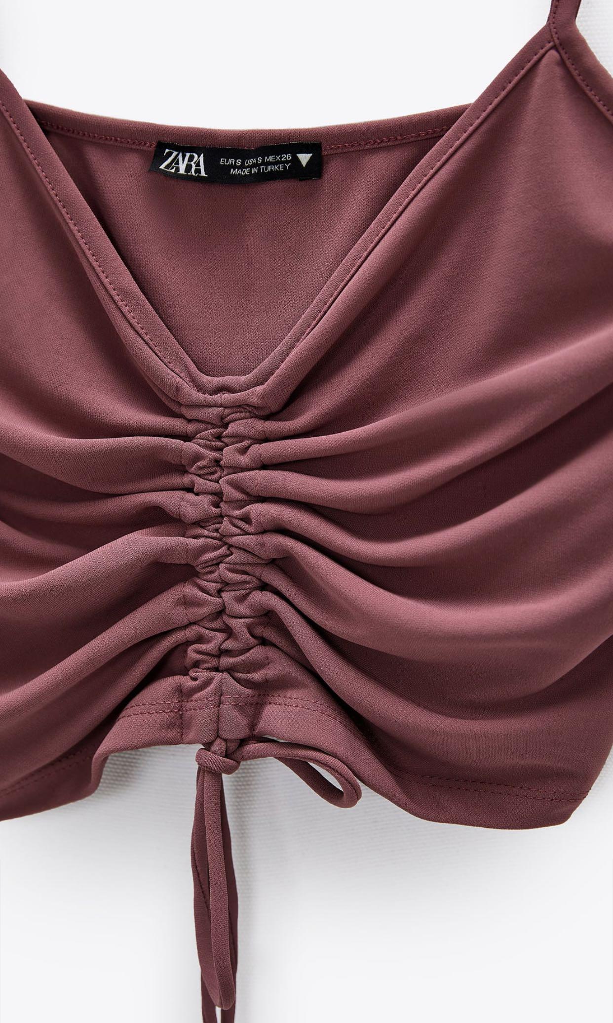 BNWT Zara gathered top (Category: Sleeveless) located in Makati City. Submitted by madclutter (Listing ID 1024811354, Image 2). Description: .