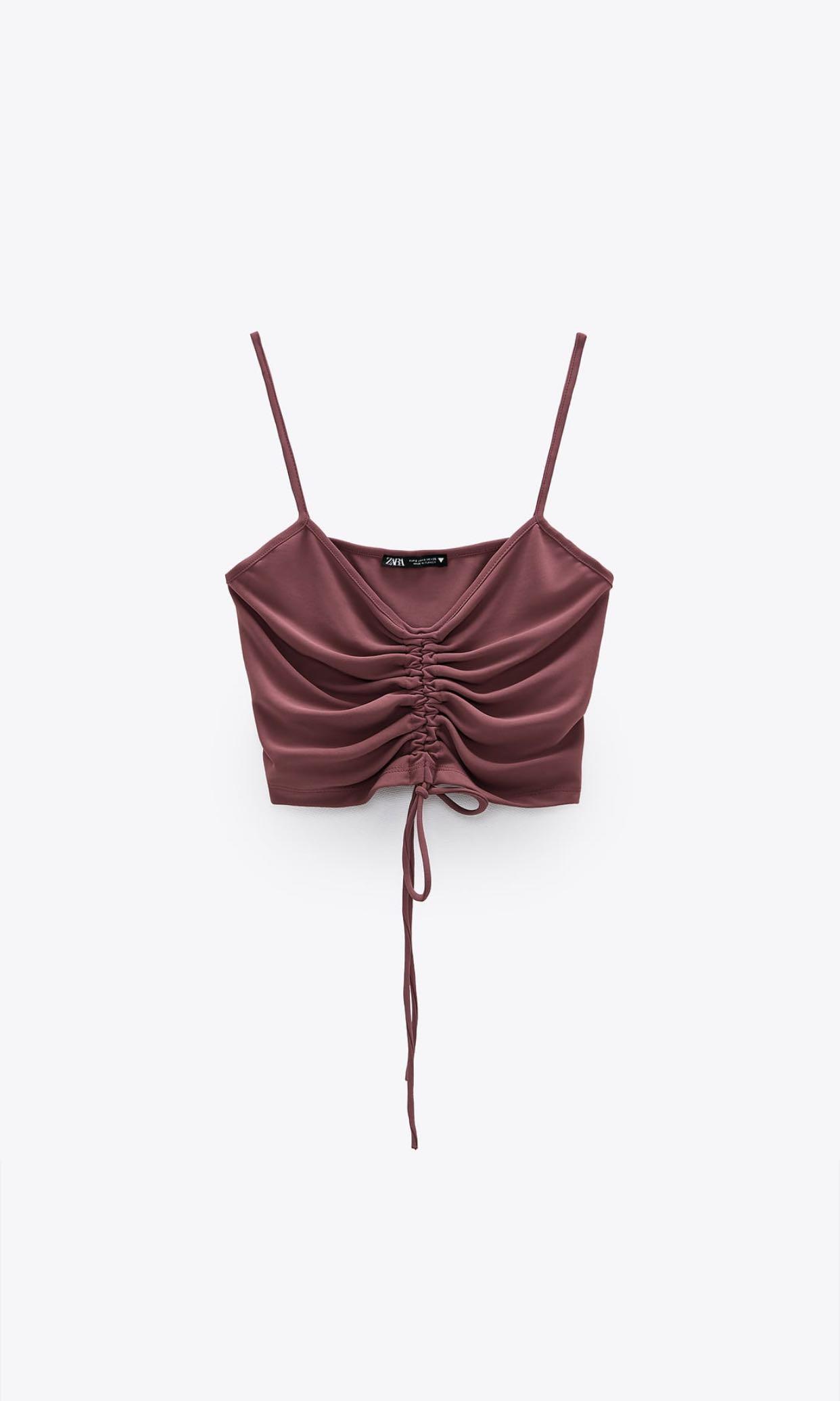 BNWT Zara gathered top (Category: Sleeveless) located in Makati City. Submitted by madclutter (Listing ID 1024811354, Image 1). Description: .