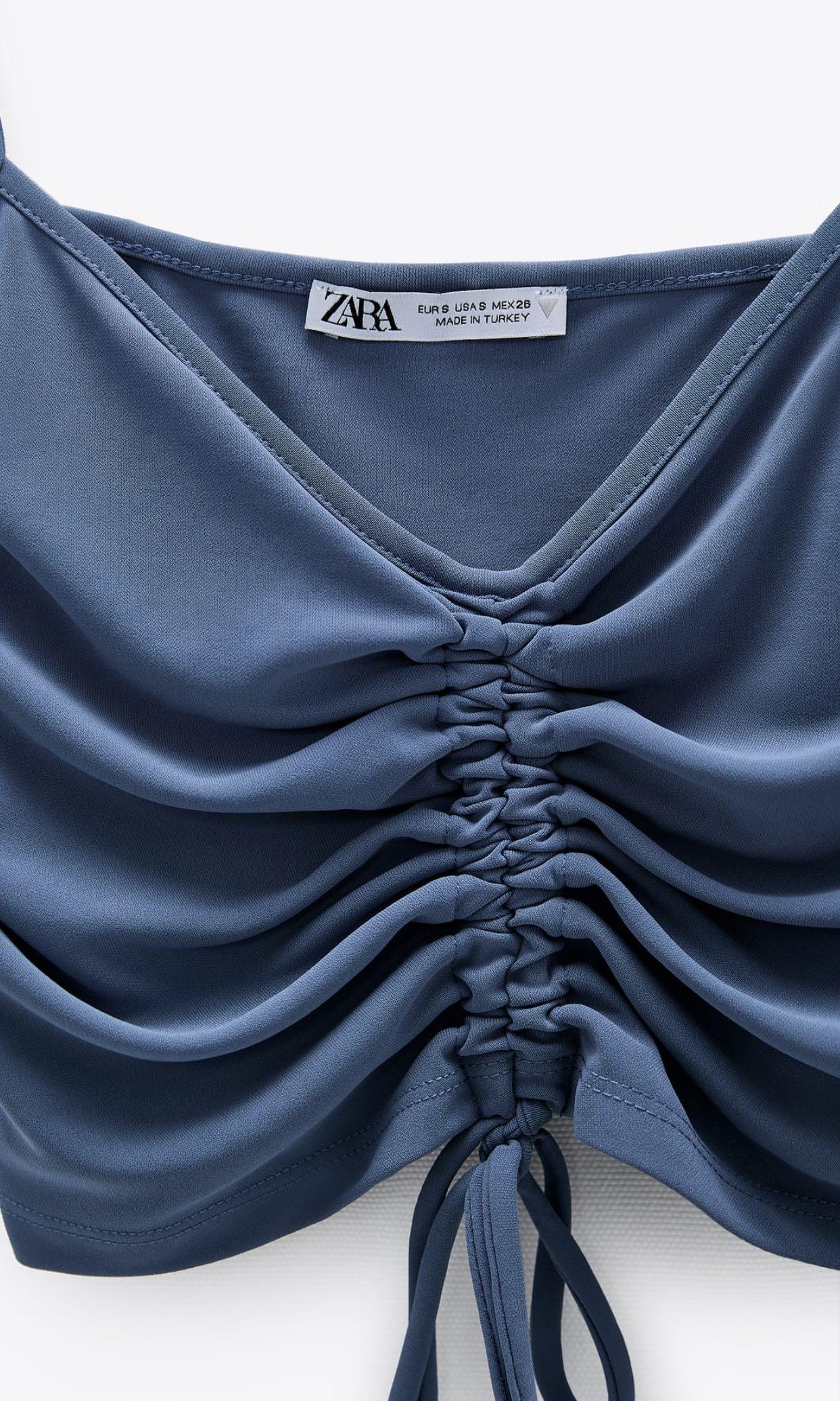 BNWT Zara gathered top (Category: Sleeveless) located in Makati City. Submitted by madclutter (Listing ID 1024811538, Image 2). Description: .