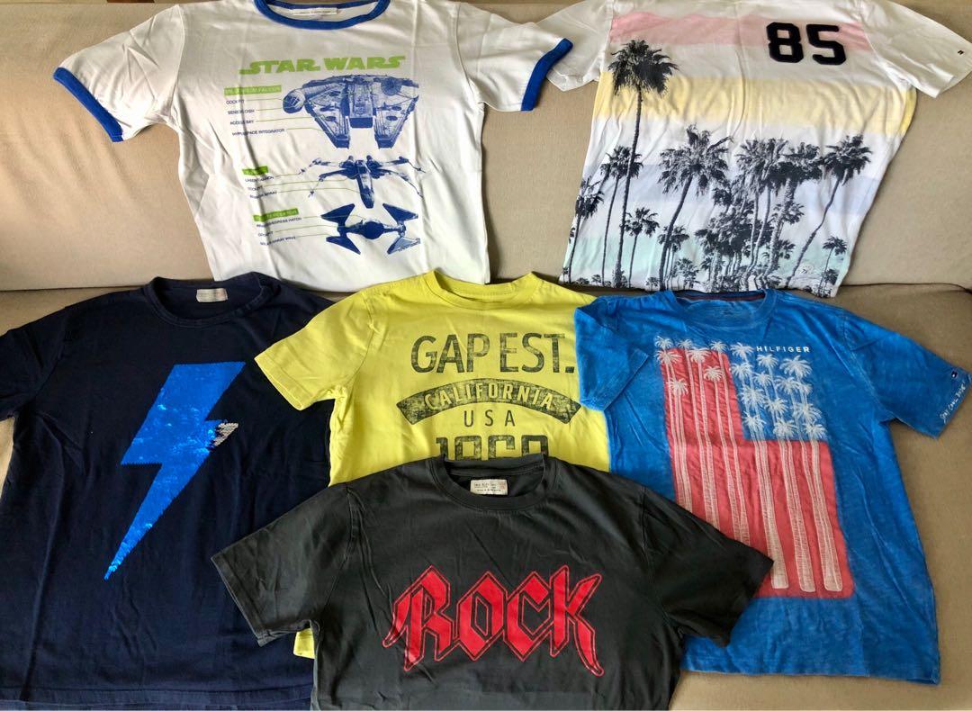 Zara kids Mango GAP Tommy Hilfiger cool Boys Tee T S Shirt Tops 11 14yrs Lot Babies Kids Babies Kids Fashion on Carousell