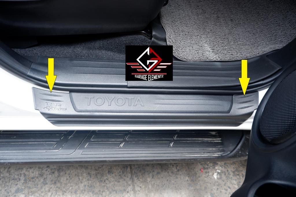 2015 to 2022 Toyota Hilux Revo Side Stepsill U-Type Matteblack Innova ...