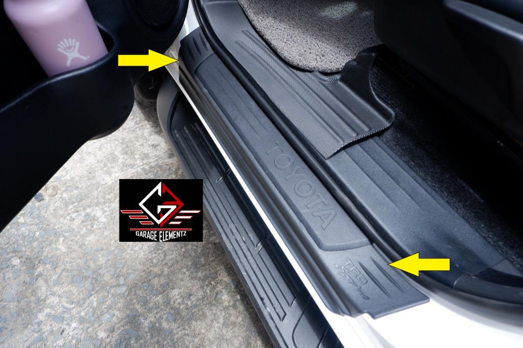 2015 to 2022 Toyota Hilux Revo Side Stepsill U-Type Matteblack Innova ...