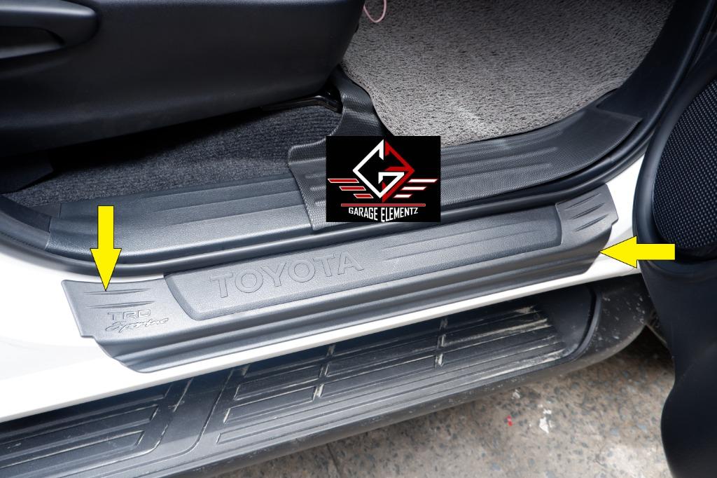 2015 to 2022 Toyota Hilux Revo Side Stepsill U-Type Matteblack Innova ...