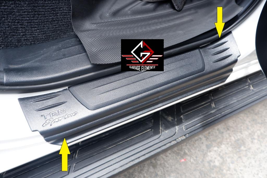 2015 to 2022 Toyota Hilux Revo Side Stepsill U-Type Matteblack Innova ...