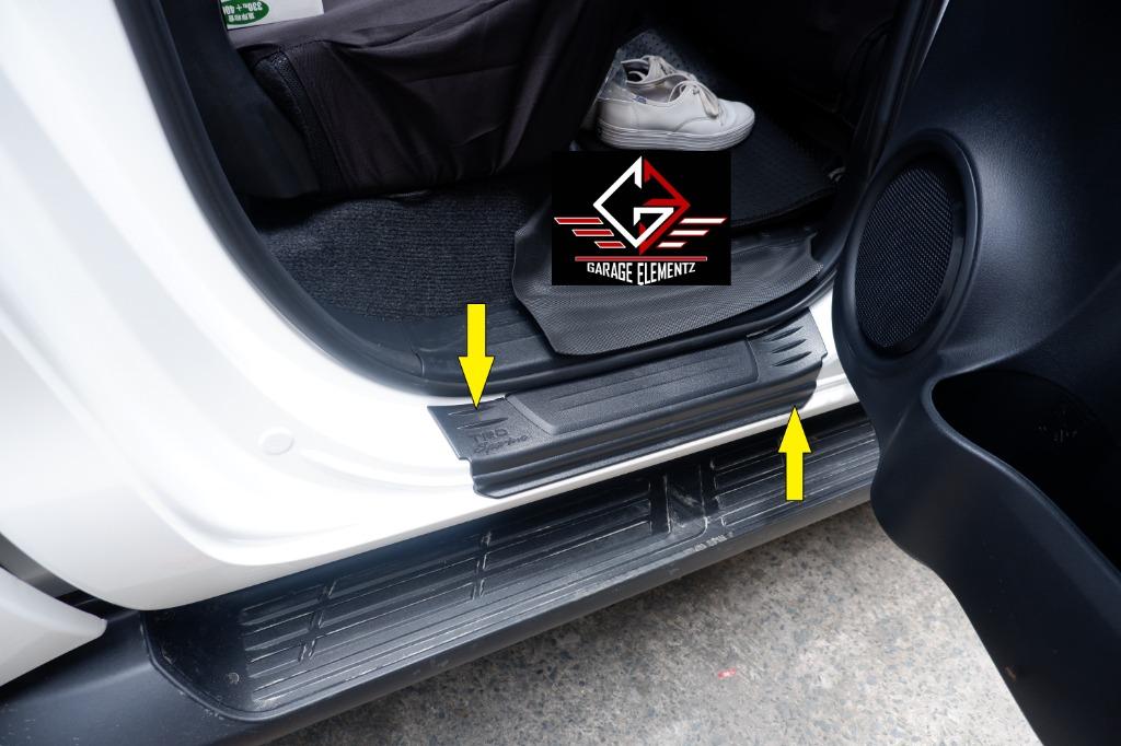 2015 to 2022 Toyota Hilux Revo Side Stepsill U-Type Matteblack Innova ...