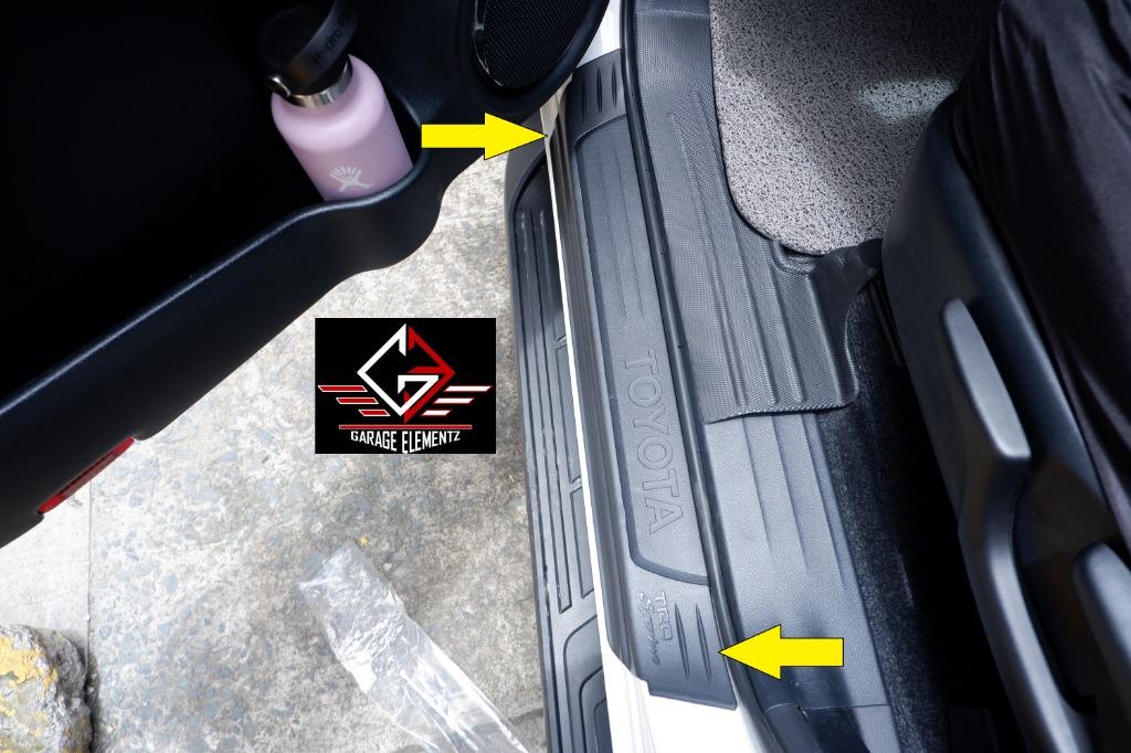 2015 to 2022 Toyota Hilux Revo Side Stepsill U-Type Matteblack Innova ...